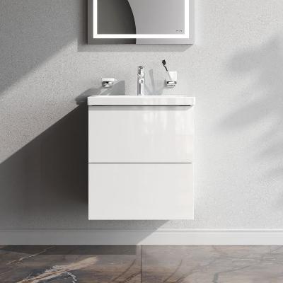 Тумба с раковиной 50 AM.PM Gem M90-FHX0502WG-WCC0502WG подвесная, белый глянец