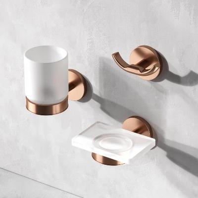 Набор аксессуаров AM.PM X-Joy розовое золото (стакан, крючок, мыльница)