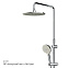 Душевая система AM.PM Like F0780064 стойка с тропическим душем, хром
