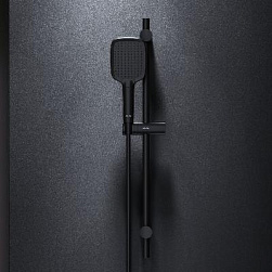 Душевой гарнитур AM.PM Func F018F022 штанга, шланг, лейка 3 режима, черный