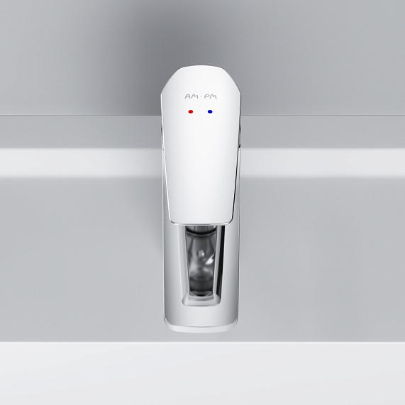 Тумба с раковиной и смесителем 75 AM.PM Gem M90FHX07522WG подвесная белый глянец-2