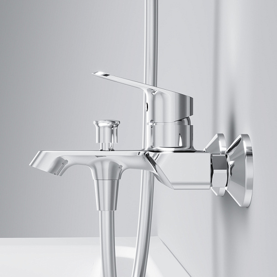 Смеситель для ванны и душа AM.PM Func F8F10000 хром-3