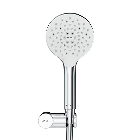 Встраиваемая душевая система AM.PM X-Joy FT85A3RH30 хром: тропический верхний душ, излив с душевой лейкой, термостат-10