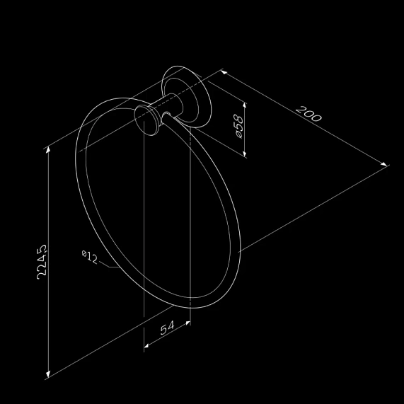 Кольцо для полотенец AM.PM Like A8034400 хром-5