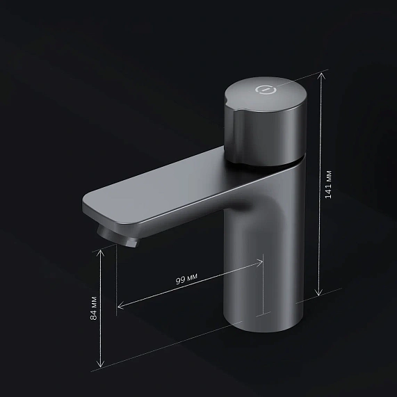 Смеситель для раковины (умывальника) AM.PM X-Joy F85A02522 черный-7