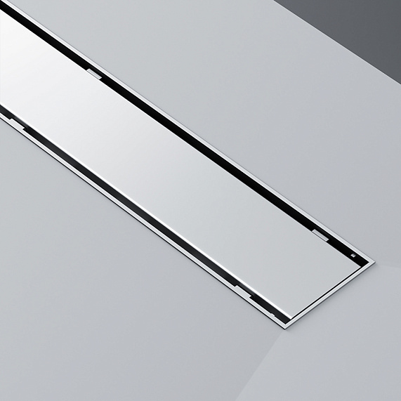 Душевой трап (лоток) 90 AM.PM PrimeFlow W02SC-U11-090-04SB комбинированный затвор со стальной матовой решеткой под плитку-19