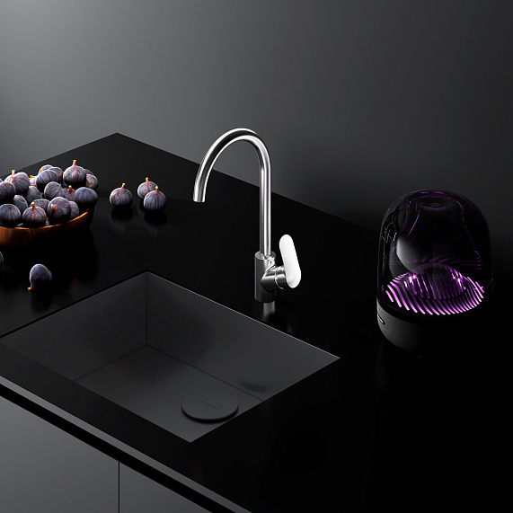 Смеситель для кухни AM.PM Like F8007711 высокий с каналом питьевой воды, сатин-4