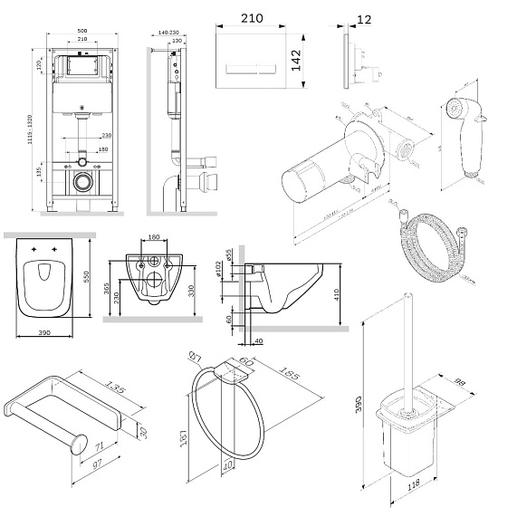 Секция гигиены AM.PM Inspire 2.0 CK50GG-7