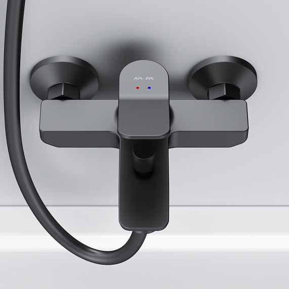 Смеситель для ванны и душа AM.PM X-Joy F85A10022 черный-3