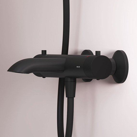 Смеситель для ванны и душа AM.PM Libre F6050022 термостат черный-3