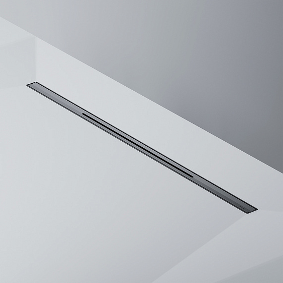 Душевой трап (лоток) 80 AM.PM MasterFlow Slim W01SC-S11-080-05BM комбинированный затвор с черной матовой решеткой-8