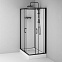 Душевая кабина 120x80 AM.PM Above W9XC-403-12080BT профиль черный матовый, низкий поддон