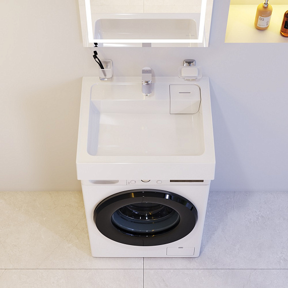 Раковина над стиральной машиной 60 AM.PM X-Joy M85AWCC0602WG белая-2