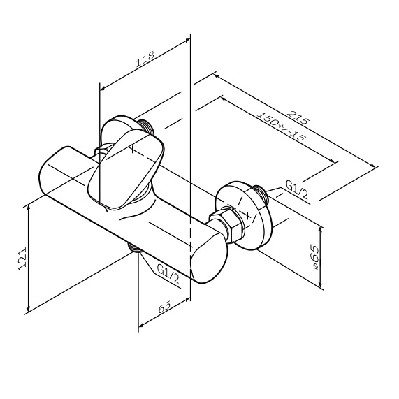 Смеситель для душа AM.PM Spirit 2.0 F70A20000 хром-9