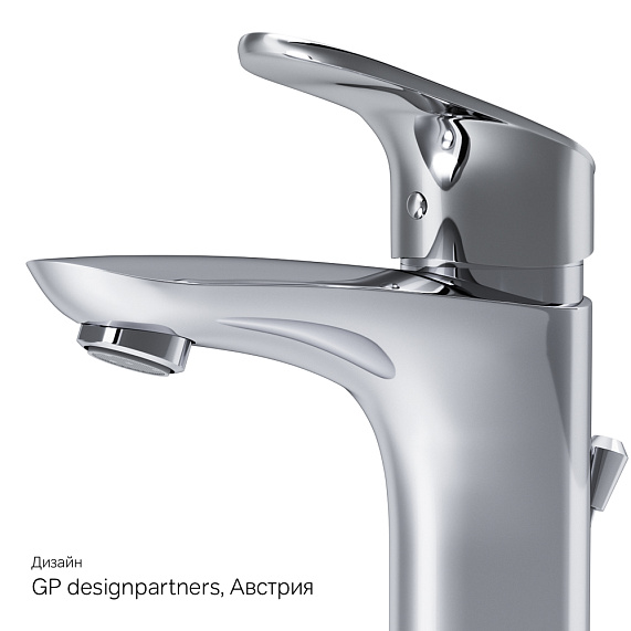 Смеситель для раковины (умывальника) AM.PM Like F8092116 с донным клапаном, хром-8