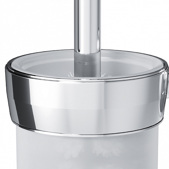 Ершик для унитаза AM.PM Like A8033400 со стеклянной настенной подставкой, хром-5