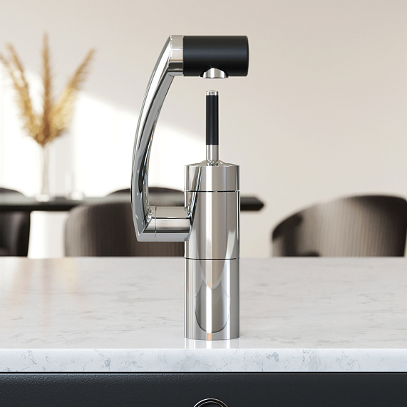 Смеситель для кухни Damixa Arc 290007464 3D с поворотным изливом, хром-2