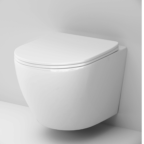 Унитаз подвесной AM.PM Like C801900SC торнадо безободковый с сиденьем микролифт, белый-3