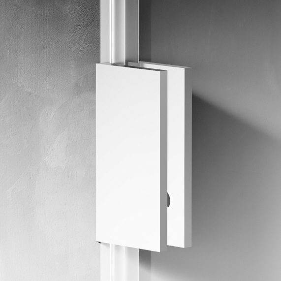 Душевая перегородка 110x195 AM.PM X-Joy W94WI-110-F1-MTE прозрачное стекло, профиль хром-3