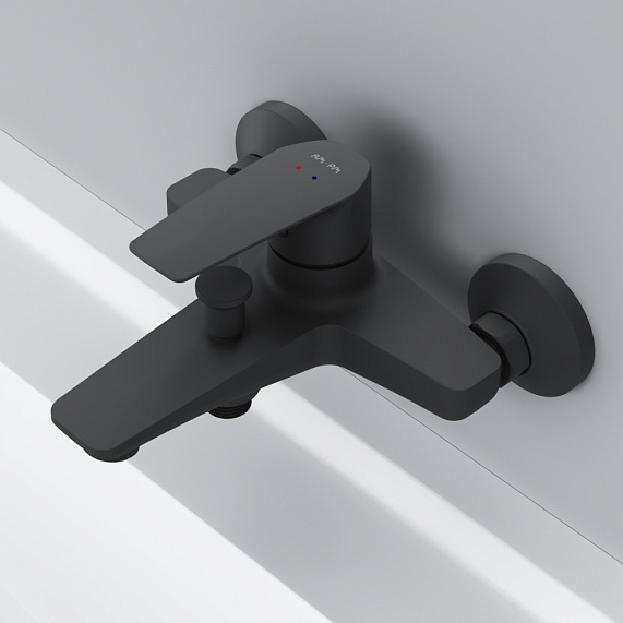 Смеситель для ванны и душа AM.PM Gem F90A10022 черный-2