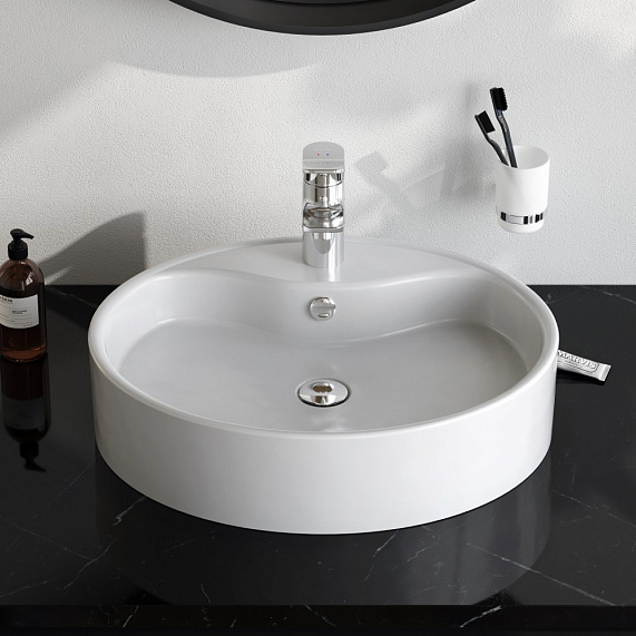 Раковина накладная 56 AM.PM Func M8FWCC20561WG белая-4