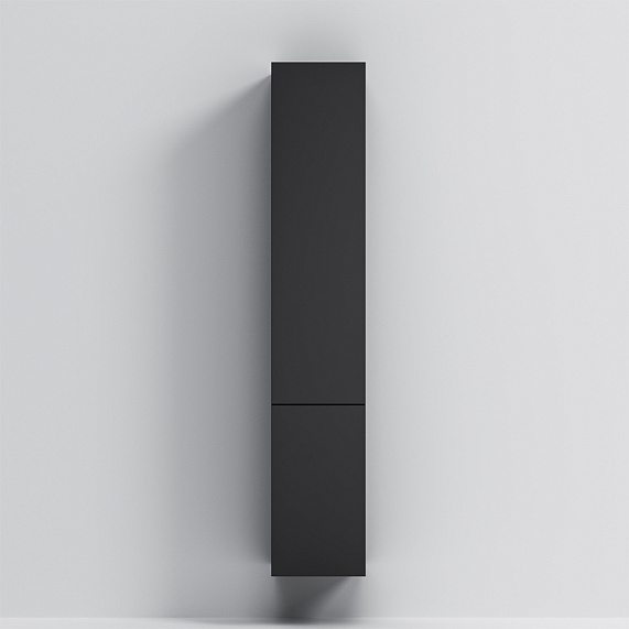 Шкаф-пенал для ванной 30 AM.PM Gem M90CHR0306BM навесной правый черный-2