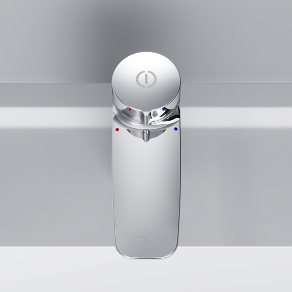 Тумба с раковиной и смесителем 80 AM.PM Inspire 2.0 M50AFHX0803GM подвесная графит матовый-2