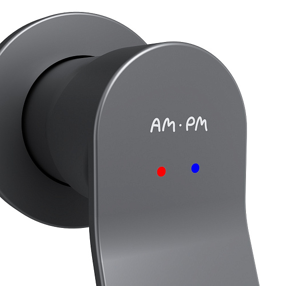 Смеситель для раковины (умывальника) AM.PM X-Joy F85A72622 черный встраиваемый-6