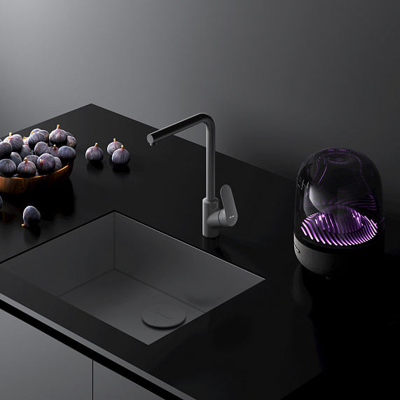 Смеситель для кухни AM.PM Like F8005022 высокий, черный-3