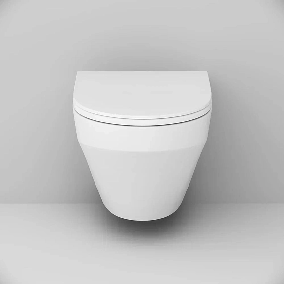 Унитаз подвесной безободковый с инсталляцией AM.PM Inspire IS450A38.501700 сиденьем микролифт, черной сенс. клавишей-4