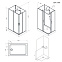 Душевая кабина 120x80 AM.PM Above W9XC-403-12080BT профиль черный матовый, низкий поддон