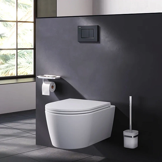 Инсталляция для подвесного унитаза AM.PM PrimeFit I012709.0238 с механ. клавишей S черный матовый-5