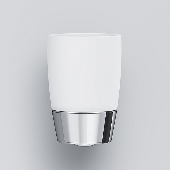 Стакан для зубных щеток настенный AM.PM Like A8034300 стеклянный, хром-5