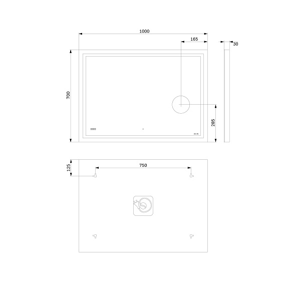 Мебель для ванной 100 AM.PM X-Joy подвесная, белый глянец-9
