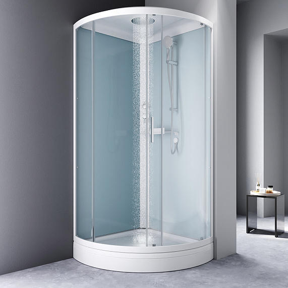 Душевая кабина 90x90 AM.PM X-Joy W88C-401-090WT профиль белый, низкий поддон-1