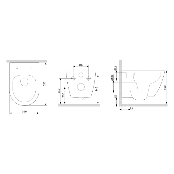 Унитаз подвесной Damixa Apollo DX22C1700SC безободковый с сиденьем микролифт, белый-4