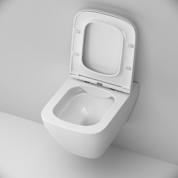 Унитаз подвесной AM.PM Spirit 2.0 C701701SC безободковый с сиденьем микролифт, белый-5