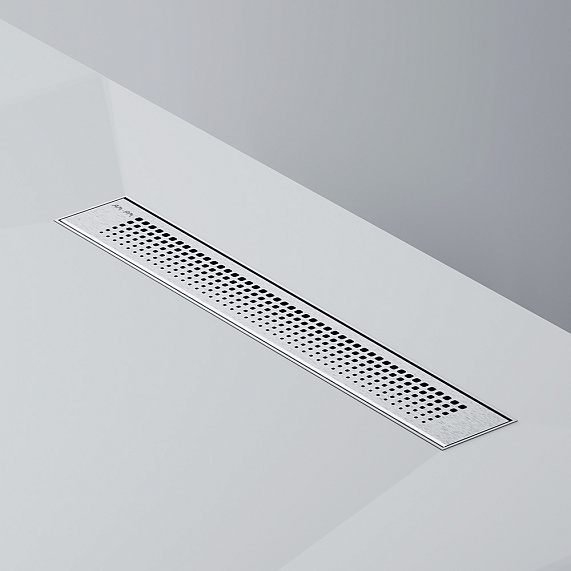 Душевой трап (лоток) 50 AM.PM PrimeFlow W02SC-P11-050-01SB комбинированный затвор со стальной матовой решеткой-8