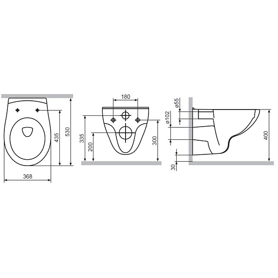 Унитаз подвесной Damixa Elder DX17C1700SC безободковый с сиденьем микролифт, белый-2