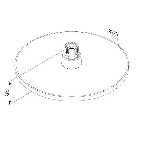 Тропический душ (лейка) Damixa Jupiter 977050000 хром-4