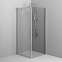 Душевое ограждение без поддона 90x90 AM.PM Gem W90G-404-9090-MT профиль серебристый