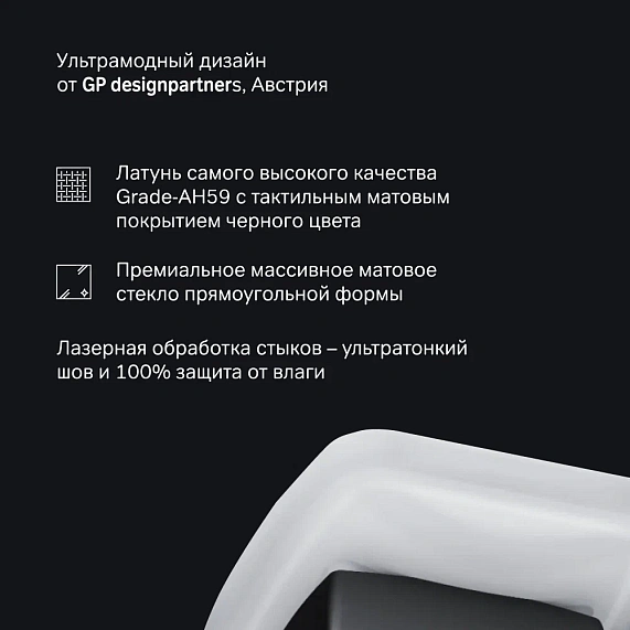 Мыльница стеклянная настенная AM.PM Gem A9034222 черная-4