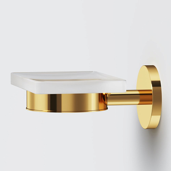 Мыльница стеклянная настенная AM.PM X-Joy A85A34299 золото-2