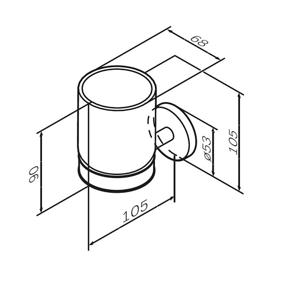Набор аксессуаров AM.PM X-Joy розовое золото (диспенсер, крючок, стакан для зубных щеток)-3