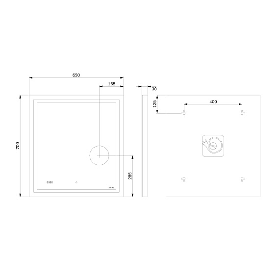 Мебель для ванной 60 AM.PM Gem S напольная, графит напольная-8