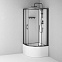 Душевая кабина 90x90 AM.PM Above W9XC-401A-9090BT профиль черный матовый, высокий поддон