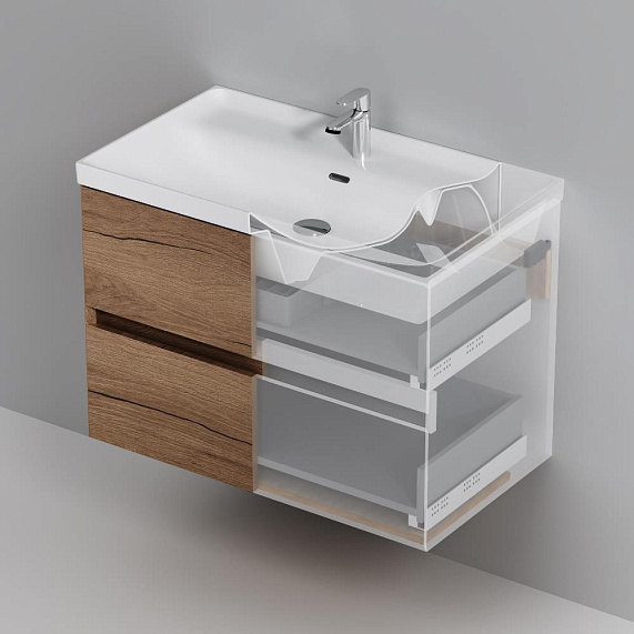 Тумба под раковину 80 AM.PM Above M9XFHX0802OF подвесная под дерево-7