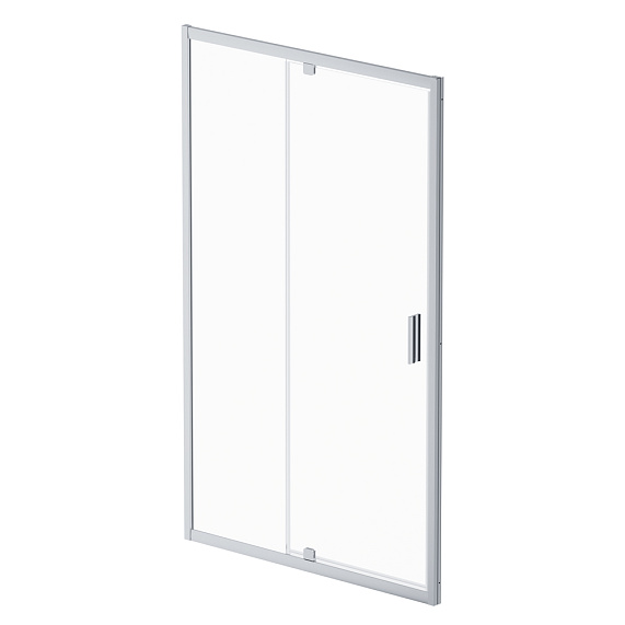 Душевая перегородка с дверью 120x195 AM.PM Gem W90G-120-1P-MT прозрачное стекло, профиль серебристый-5