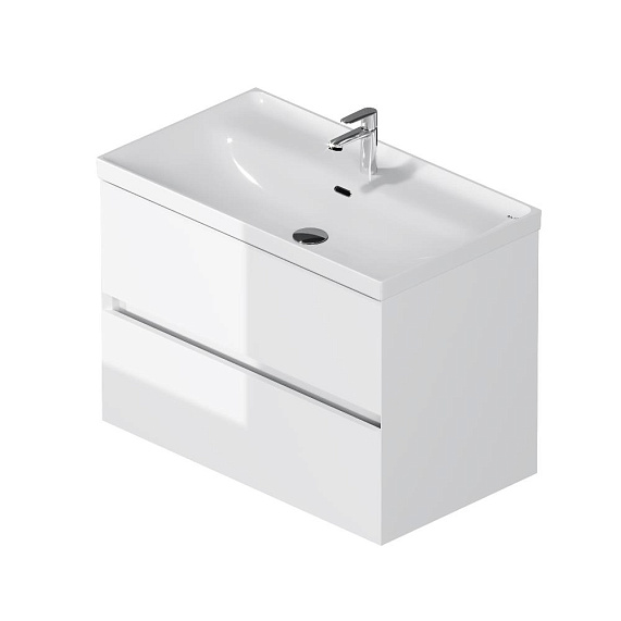 Тумба с раковиной 80 AM.PM Above M9X-FHX0802WG-WCC0800WG подвесная белая глянцевая-10