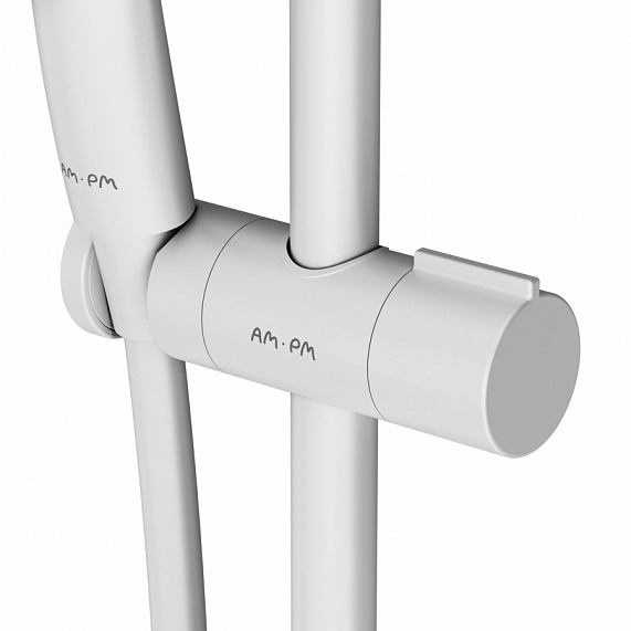 Душевой гарнитур AM.PM Gem F0190033 штанга, шланг, лейка 1 режим, белый-2